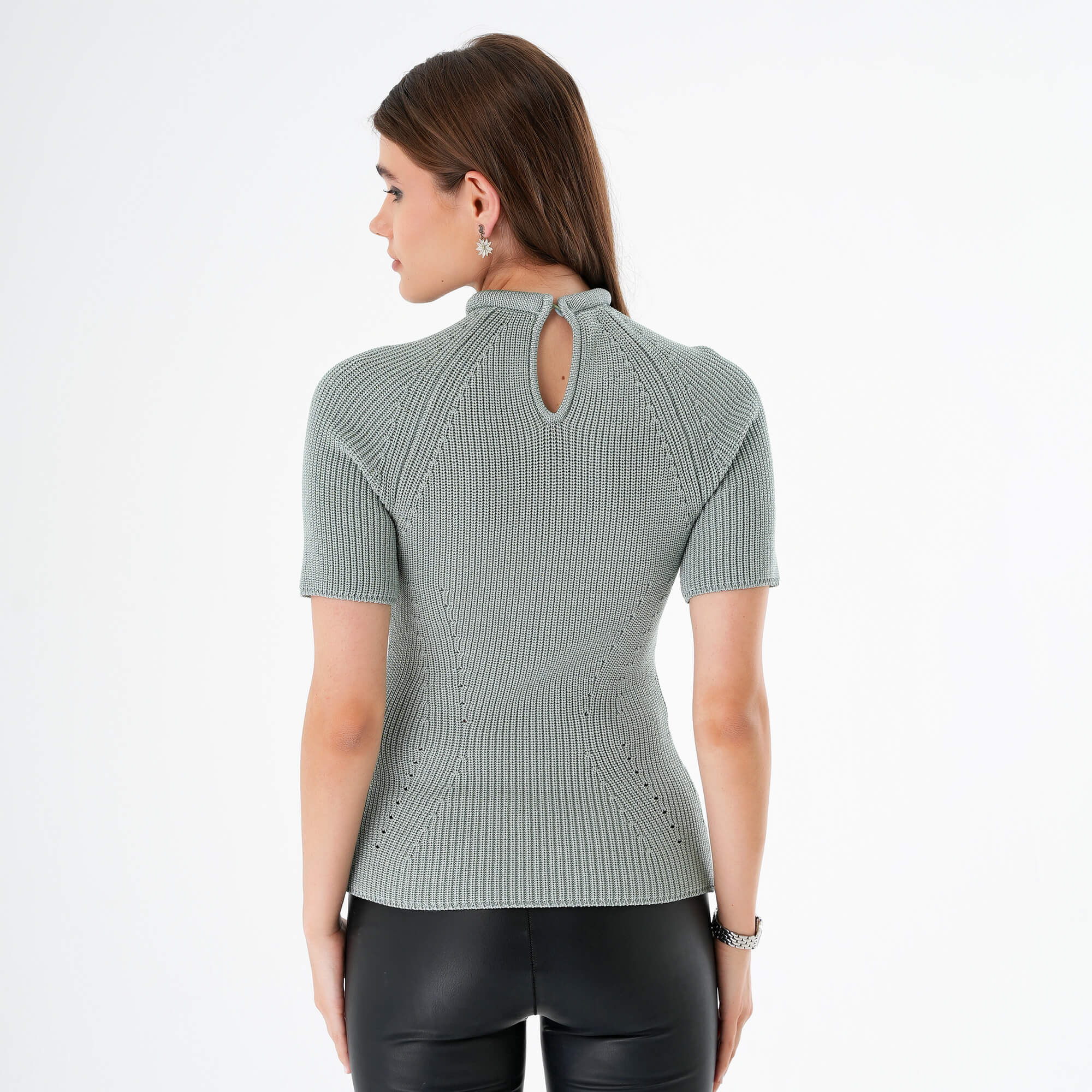 Fendi - Mint Green Knitted Pullover IT44